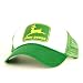 John Deere White & Green Mesh Back Adjustable Trucker Hat
