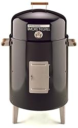 Brinkmann 810-5301-6 Smoke'N Grill Charcoal Smoker and Grill, Black