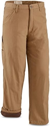 Men's Fleece Lined Denim Carpenter Jeans, Acorn, W38 L32