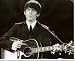Beatles George Harrison w/Guitar B&W 8x10 Photo