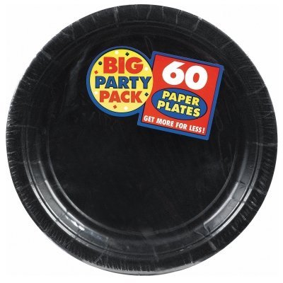 Big Party Pack Luncheon Plates 7 50/Pkg-Black