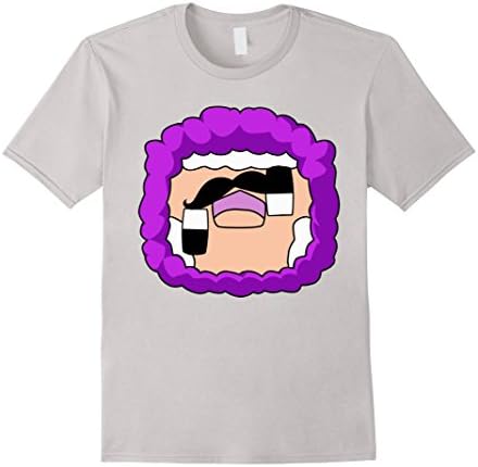 Men's Purple Shep T-shirt sheep tee Medium Silver