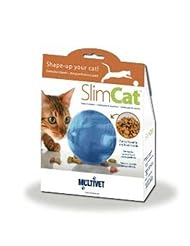 From Amazon.com. Click for details:
 Pet Products: Petsafe SlimCat Meal Dispensing Cat Toy, Blue - Toys & Behavior Pet Products: Petsafe SlimCat Meal Dispensing Cat Toy, Blue - Toys & Behavior
