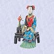 chinese maiden statue on ming qing porcelain sculpture