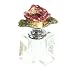 Glass Perfume Bottle - Flower Design