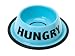 Present Time PT Pet Food Bowl Hungry Blue
