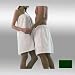  : Womens Hunter Terry Velour Shower Wrap 100% Cotton Terry, 32" Length