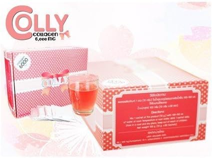 Beauty Set : 2 Units of Collypink Collagen 6000 mg. Dietary Supplement Drink Strawberry Flavor Collagen Peptide (1 Box = 30 Sachets) [Free Facial Hair Epicare Spring A1Remover]