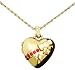Juicy Couture Puffed Heart Locket Necklace Gold