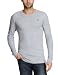 G-STAR Herren T-Shirt BASE R T L/S 1-PACK, Gr. 56 (XXL), Grau (grey htr 906)