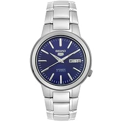 Seiko Men's SNKA05K Seiko 5 Automatic Blue Dial Stainless Steel Watch