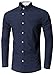 Emiqude Men's Casual Long Sleeve Plaid Dress Shirts