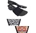 Onesole Women's Leisure Tibetan Platform Shoes,Black/Multi,8 M