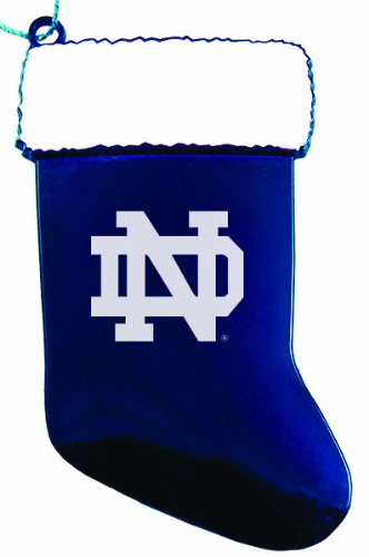 University of Notre Dame - Chirstmas Holiday Stocking Ornament - Blue