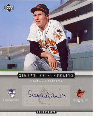 Brooks Robinson Signed / Autographed Baltimore Orioles Baseball Card
