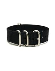 Watch: PerFit? ZULU4 Ballistic Nylon Watch Strap + Spring Bars, Field Ready/Fashion Forward, Lifetime Guarantee, Choose Color/Size(18mm,20mm,22mm,24mm,26mm), Brigade Black, 26mm - PerFit