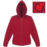 New Jersey Devils NHL Hoody Zip Sweatshirt For Women (Dk Red)