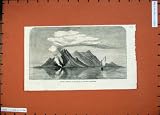 1871 VOLCANIC ERUPTION ISLAND CAMIGUIN PHILIPPINES BOAT