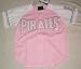 girls,ladies, women pink PITTSBURGH pirates pro baseball jersey size youth large by stitches (sewn letters pro jersey)
