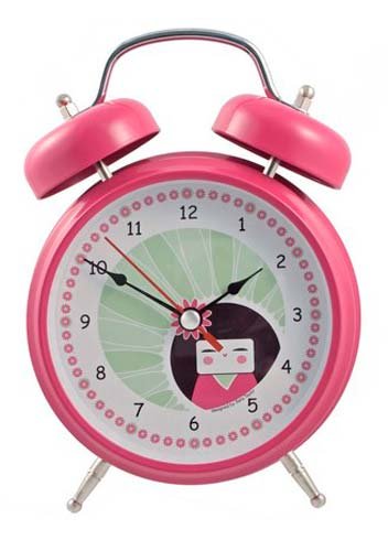 Japanese Zen Geisha Melody Alarm Clock Pink