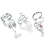 5-Piece Silver Toe Ring Set