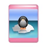 iPad Case Hot Pink Cute Baby Penguin