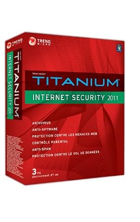 Trend micro titanium internet security 2011 - 1 an / 3 postes