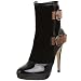 Charles By Charles David Women's Buckles Boot,Black/Brown,7 M US