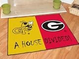 Georgia Tech Yellow Jackets House Divided Rug Mat