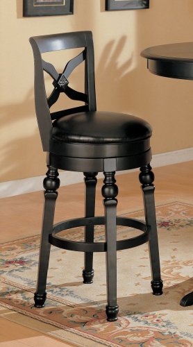 29 Inch Bar Stool Set of 2 in Black - Coaster