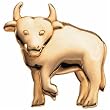 The Playful Bull Brooch