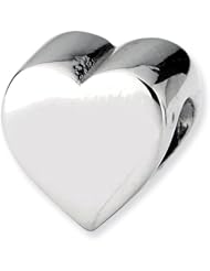 Reflection Beads - 925 Sterling Silver Heart Shape Bead