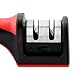 Knife Sharpener, Wuudi 2 Stage Kitchen Knife Sharpener with Spare Grinding Head as A Gift