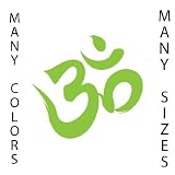 6 High - Lime Green - Aum Om Self Adhesive Vinyl Decal 