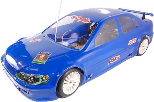 Childrens Toyshop  Toys : Blue XRC RC-1 1/5th Scale Petrol Radio Controlled Car