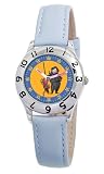 G Disney Kids’-Force Blaster Office Time Teacher Blue Leather Watch # D856S400