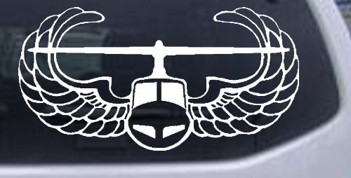 White 42in X 21.9in -- Air Assault Military Car Window Wall Laptop Decal Sticker On Sale
