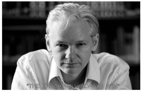 Julian Assange - The Truth Will Always Win 11x17 Poster