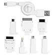 GREEN HOUSE �g�ѓd�b USB�[�d�P�[�u�� �z���C�g (7�R�l�N�^+MiniB5�^�C�v) GH-USB-8AD