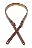 Levy's Leathers 1/2 Carving Leather Mandolin Strap,Brown