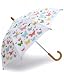 Hatley Girls 2-6x Social Butterflies Umbrella,White,23 Inch long (28 Inch across when open)