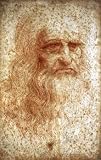 12X16 inch Leonardo Da Vinci Code Canvas Art Repro Self Portrait