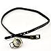 Retro Watch Women's Punk Wrap Genuine Leather Fashion Watch Rivet Black Strap