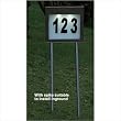 Unique Arts Solar House Number, Stainless Steel