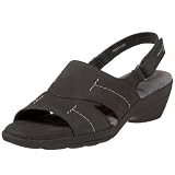 Softwalk Women's Genoa Sandal,Black,12 WW US