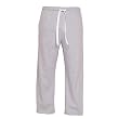 Gray Unisex Lightweight Fleece warmup tie cord cotton pants for lounging, sleep, sports. Unisex relaxed fit,