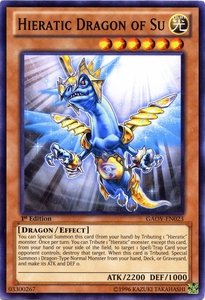 Yu-Gi-Oh! - Hieratic Dragon of Su (GAOV-EN023) - Galactic Overlord - 1st Edition - Common