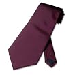 100% SILK Solid Eggplant Purple Neck Tie. Biagio Men's NeckTie