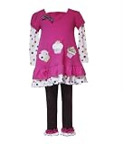 Rare Editions Girls 2-6x Cupcake Legging Set