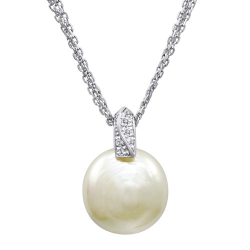 Majorica Jewelry 17 Pearl Chain Pendant